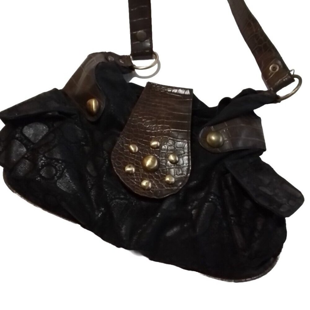 Alligator Flux Medium Vintage purce Brown Black L6